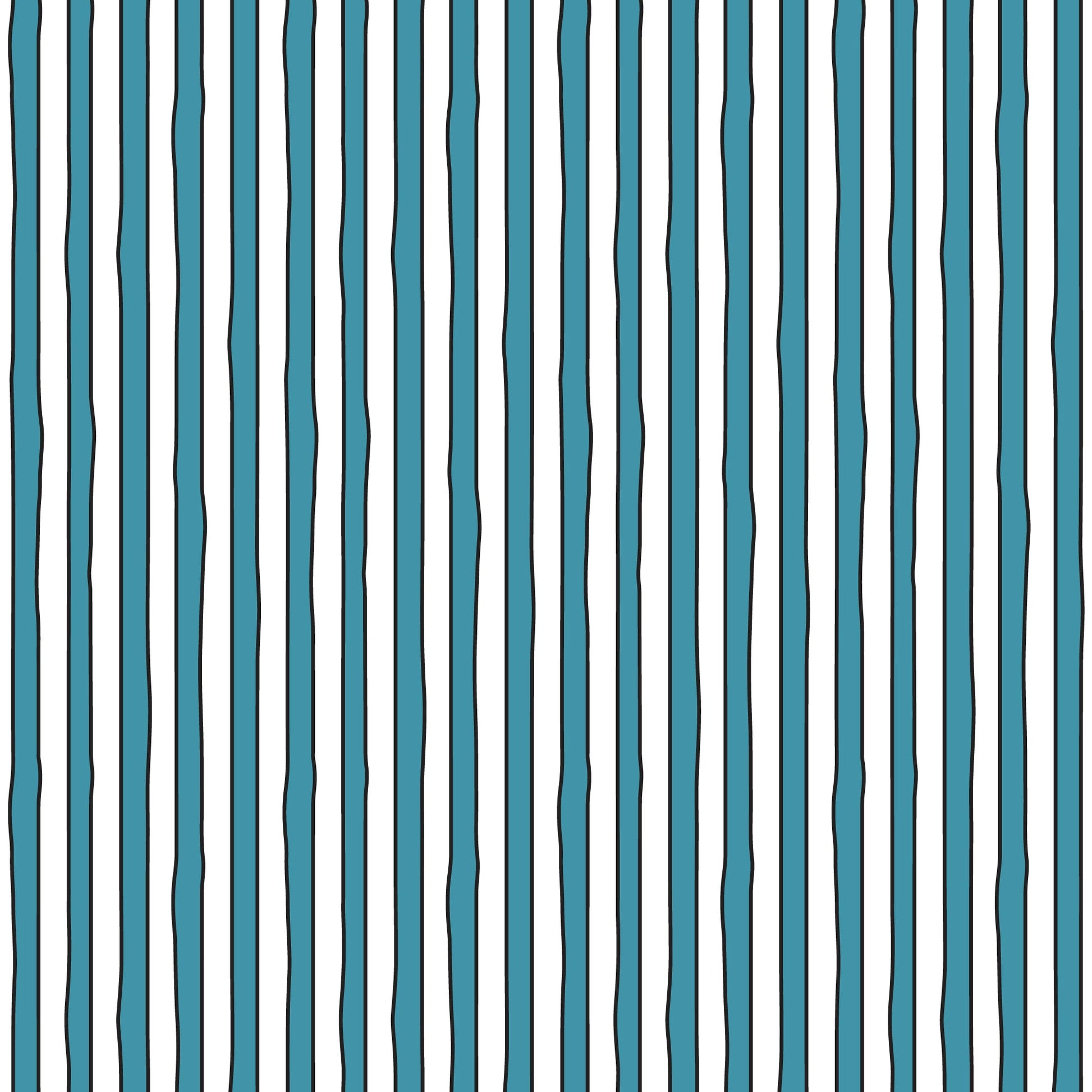 GNM Stripe - White/Blue - Goodnight Moon - Margaret Wise Brown - Cloud 9 Fabrics - Poplin - Simplifi Fabric