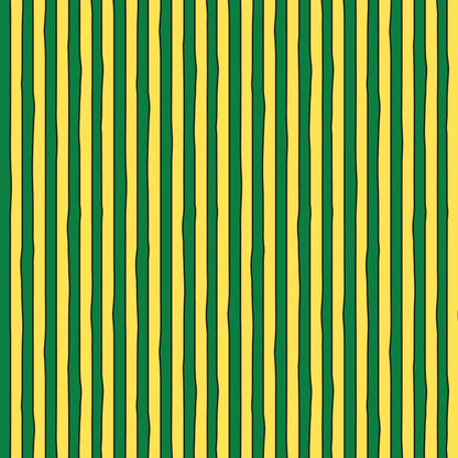 GNM Stripe - Yellow/Green - Goodnight Moon - Margaret Wise Brown - Cloud 9 Fabrics - Poplin - Simplifi Fabric