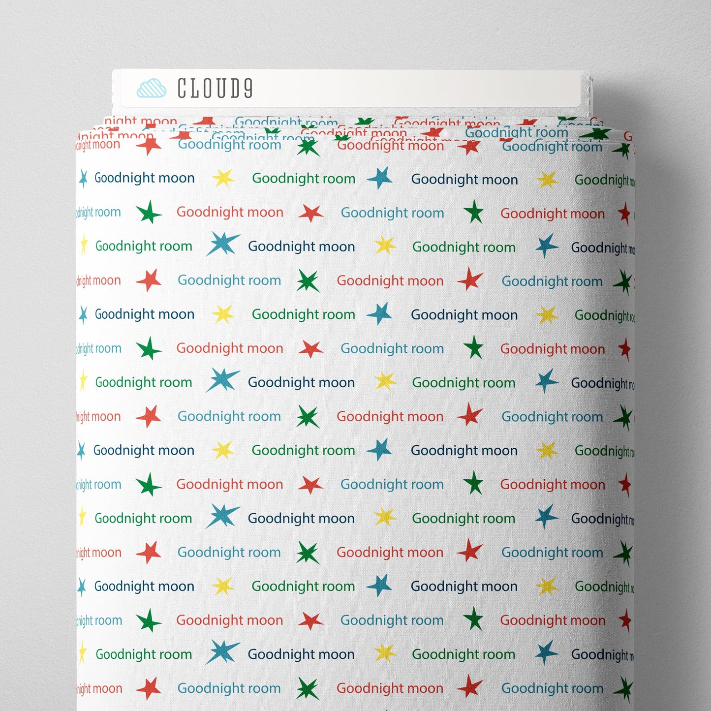 Goodnight Wishes - White/Multi - Goodnight Moon - Margaret Wise Brown - Cloud 9 Fabrics - Poplin - Simplifi Fabric