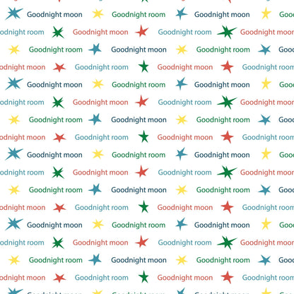 Goodnight Wishes - White/Multi - Goodnight Moon - Margaret Wise Brown - Cloud 9 Fabrics - Poplin - Simplifi Fabric