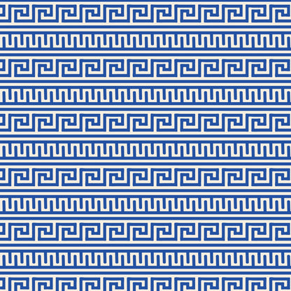Greek Decor - Blue - The Iliad - Aidi Riera - Cloud 9 Fabrics - Poplin - Simplifi Fabric