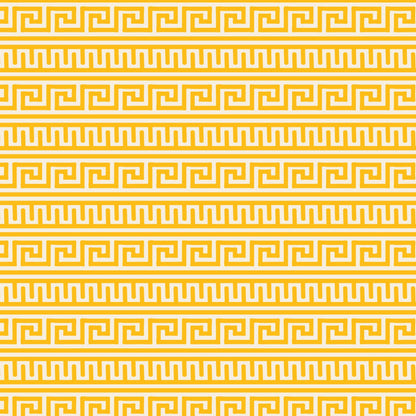 Greek Decor - Yellow - The Iliad - Aidi Riera - Cloud 9 Fabrics - Poplin - Simplifi Fabric