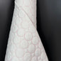 Circle Stitch Quilted - Japanese Import - Light Gray/Pink