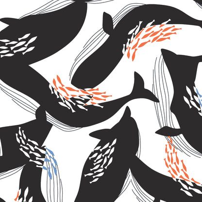 Happy Whales - Ophelia Pang - Canvas Collective - Cloud 9 Fabrics - Canvas - Simplifi Fabric