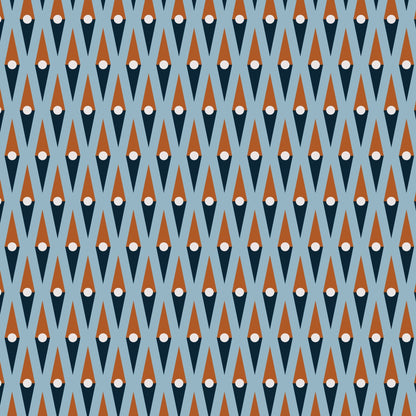 Head North - Blue - Backwoods and Boots - Softly Studio - Cloud 9 Fabrics - Poplin - Simplifi Fabric