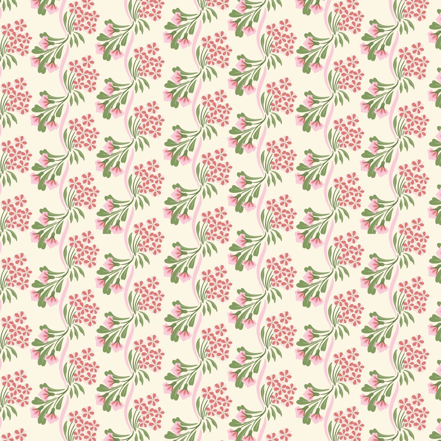 Heritage Garden - Red - Summer Garden - House Of Haricot - Cloud 9 Fabrics - Poplin - Simplifi Fabric