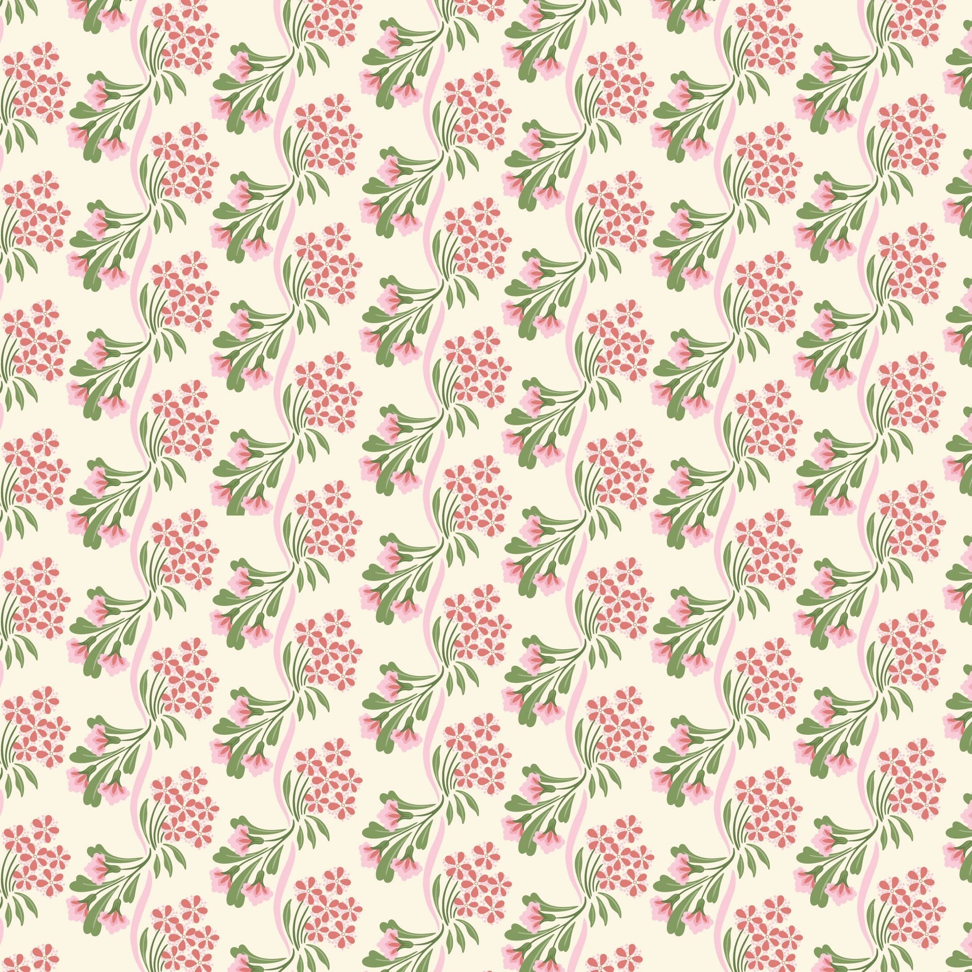 Heritage Garden - Red - Summer Garden - House Of Haricot - Cloud 9 Fabrics - Poplin - Simplifi Fabric