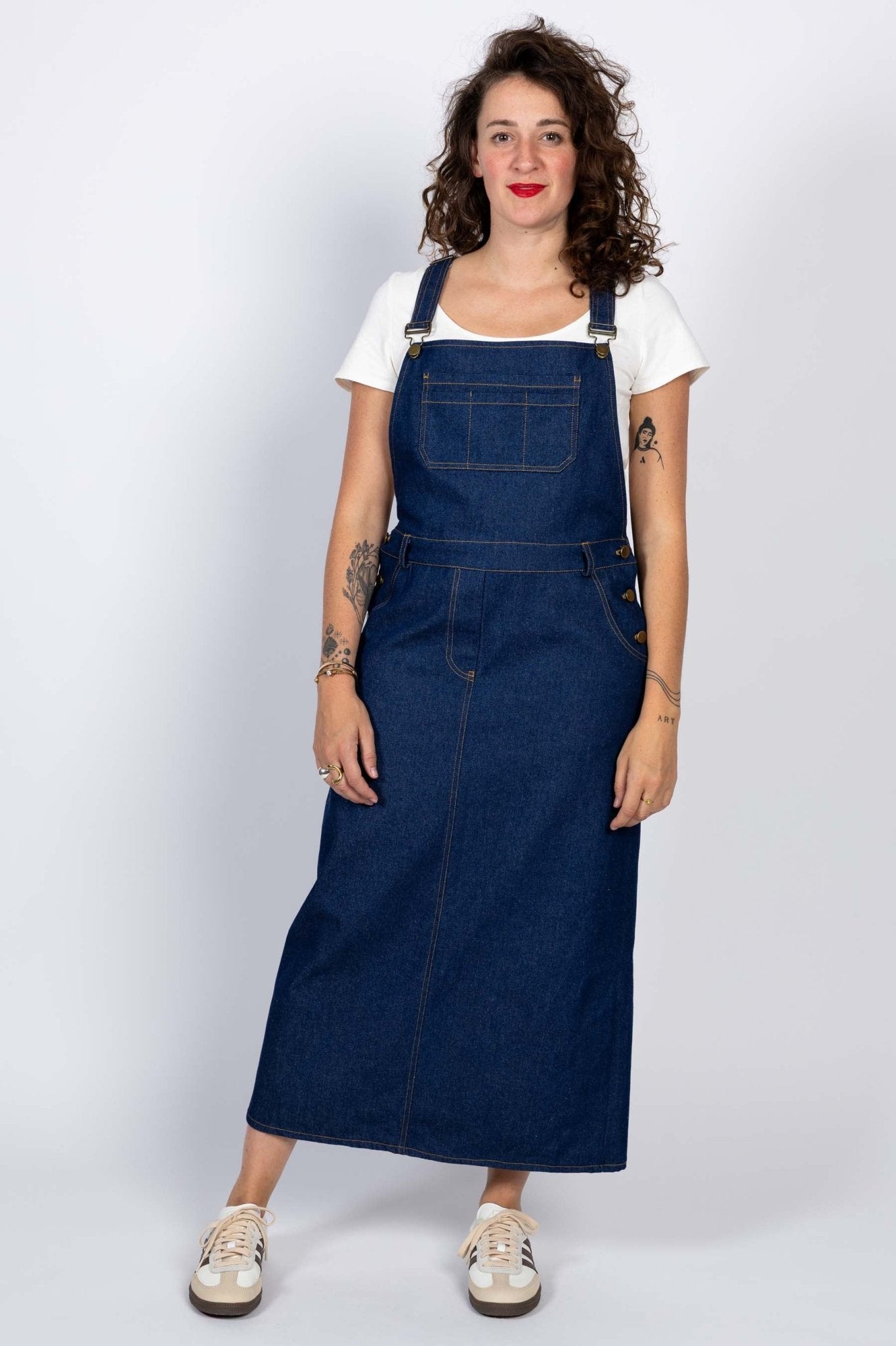 I am CRYSTAL - Pinafore Dress Pattern - I AM PATTERNS - Simplifi Fabric