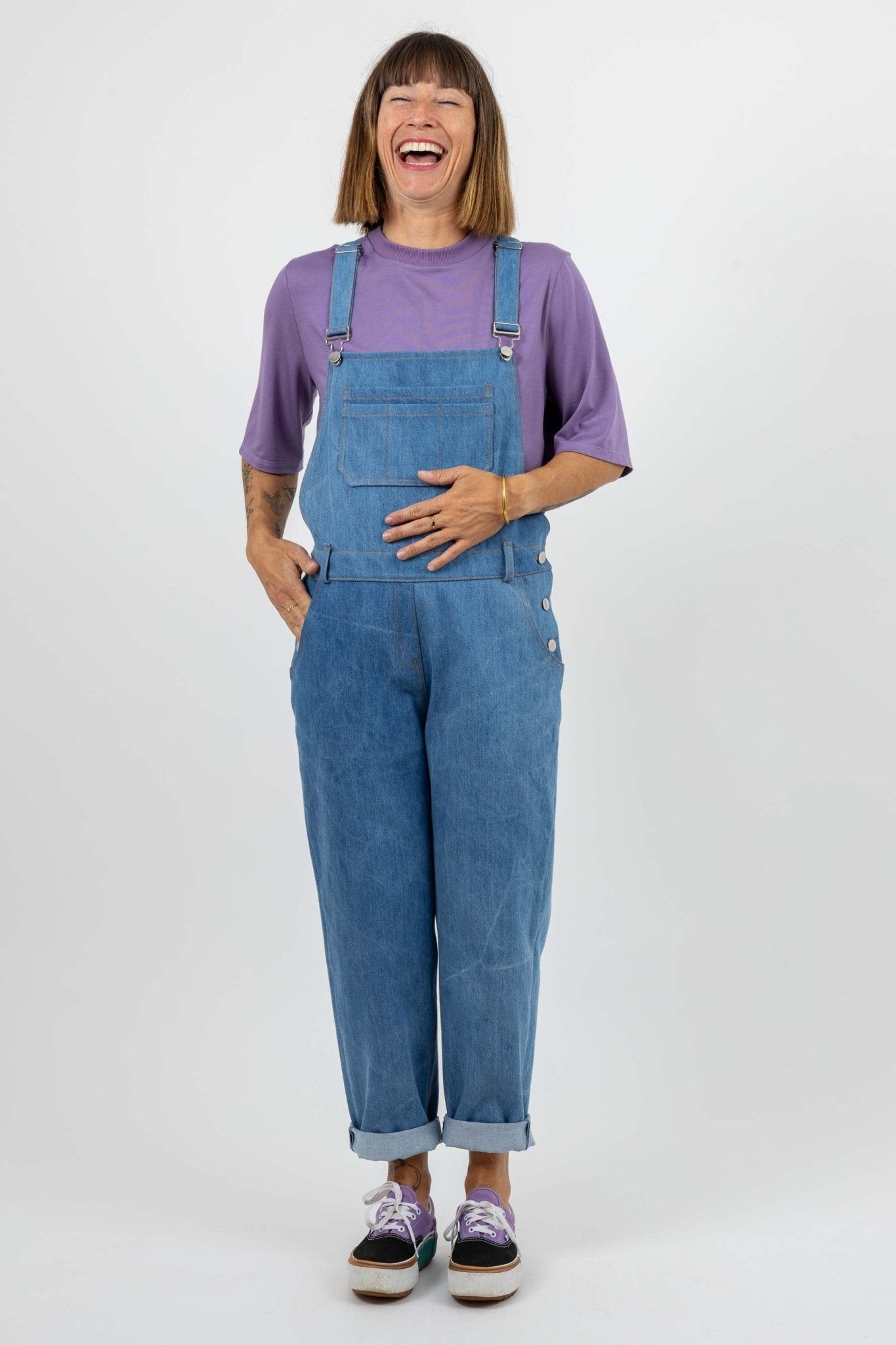 I am DIAMOND - Overalls Pattern - I AM PATTERNS - Simplifi Fabric