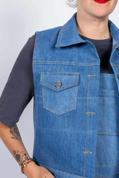 I am GOLD - Denim Jacket Pattern - I AM PATTERNS - Simplifi Fabric