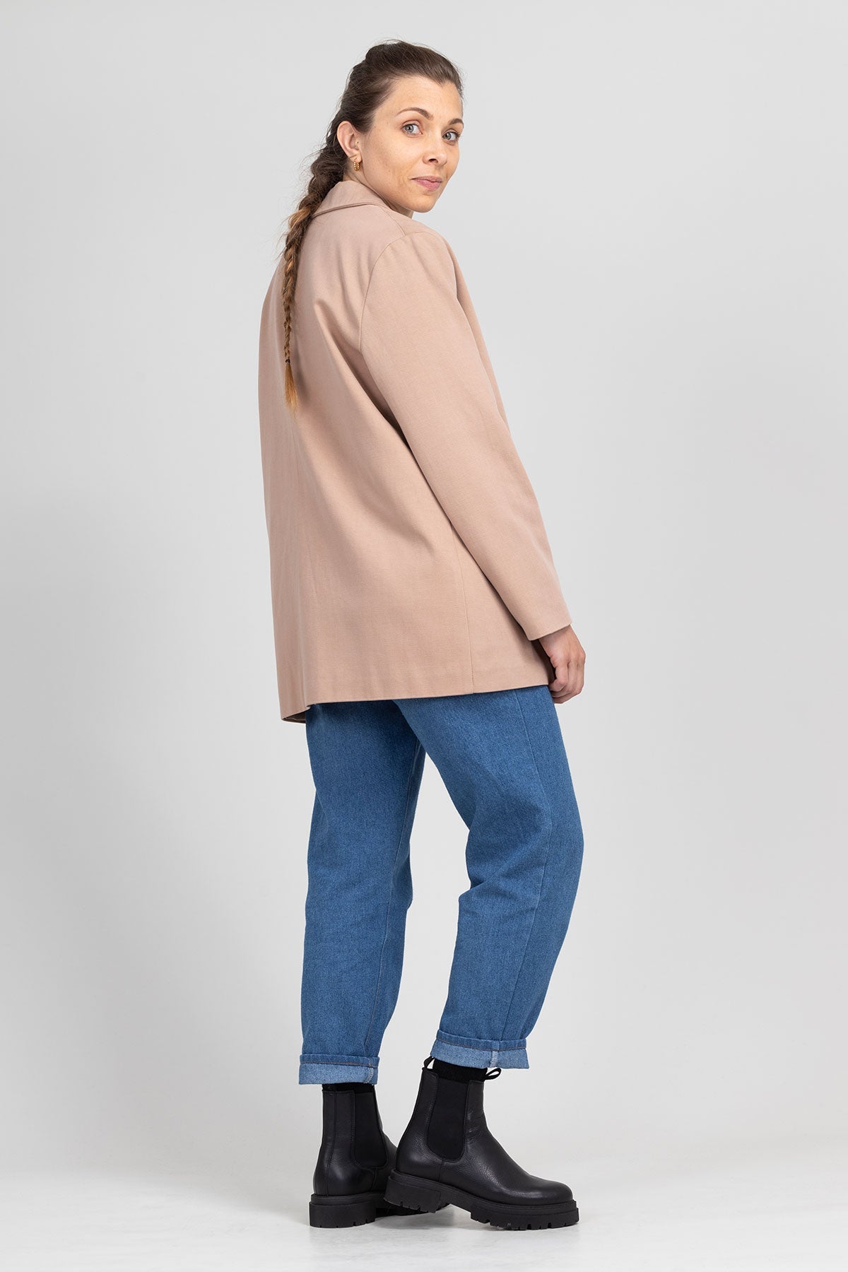 I am ROSE - Oversized Double - Breasted Blazer Pattern - I AM PATTERNS - Simplifi Fabric