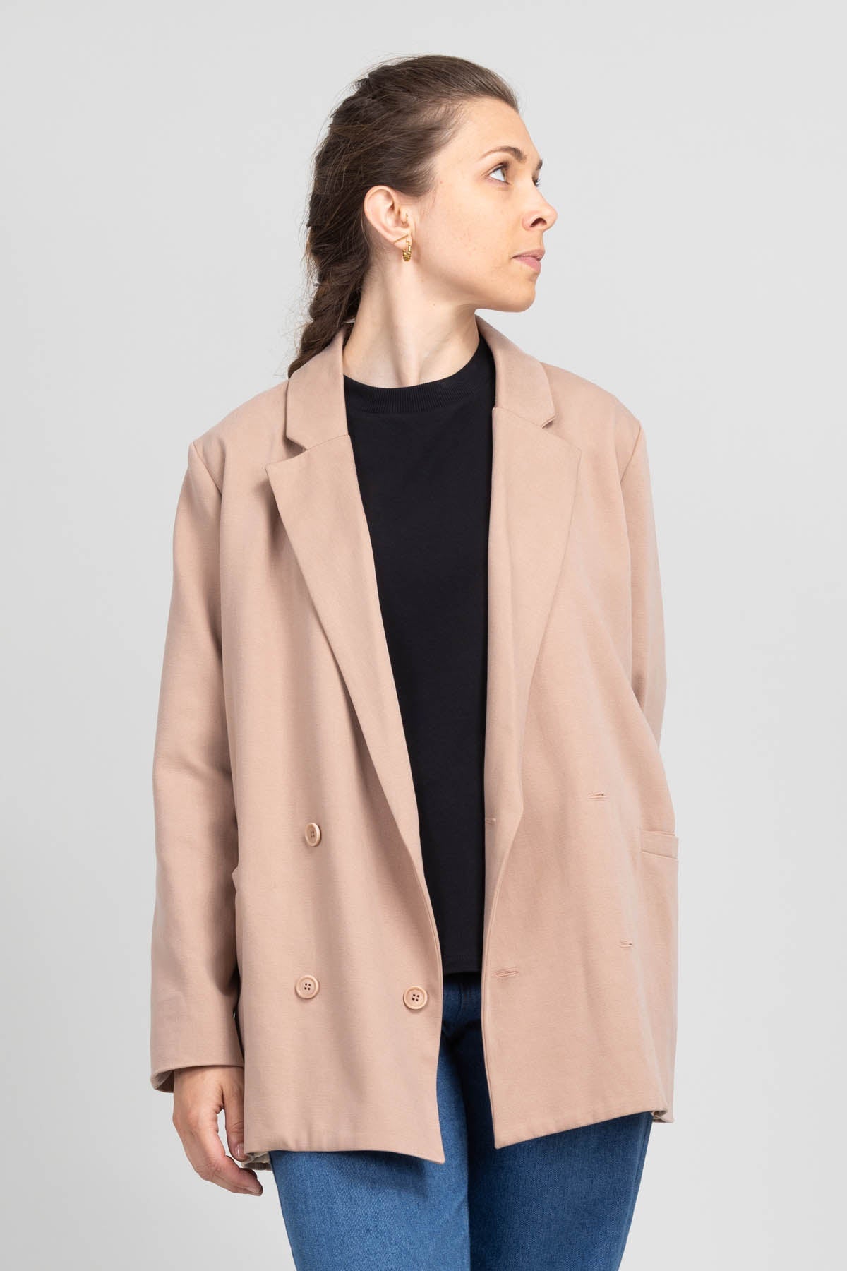 I am ROSE - Oversized Double - Breasted Blazer Pattern - I AM PATTERNS - Simplifi Fabric