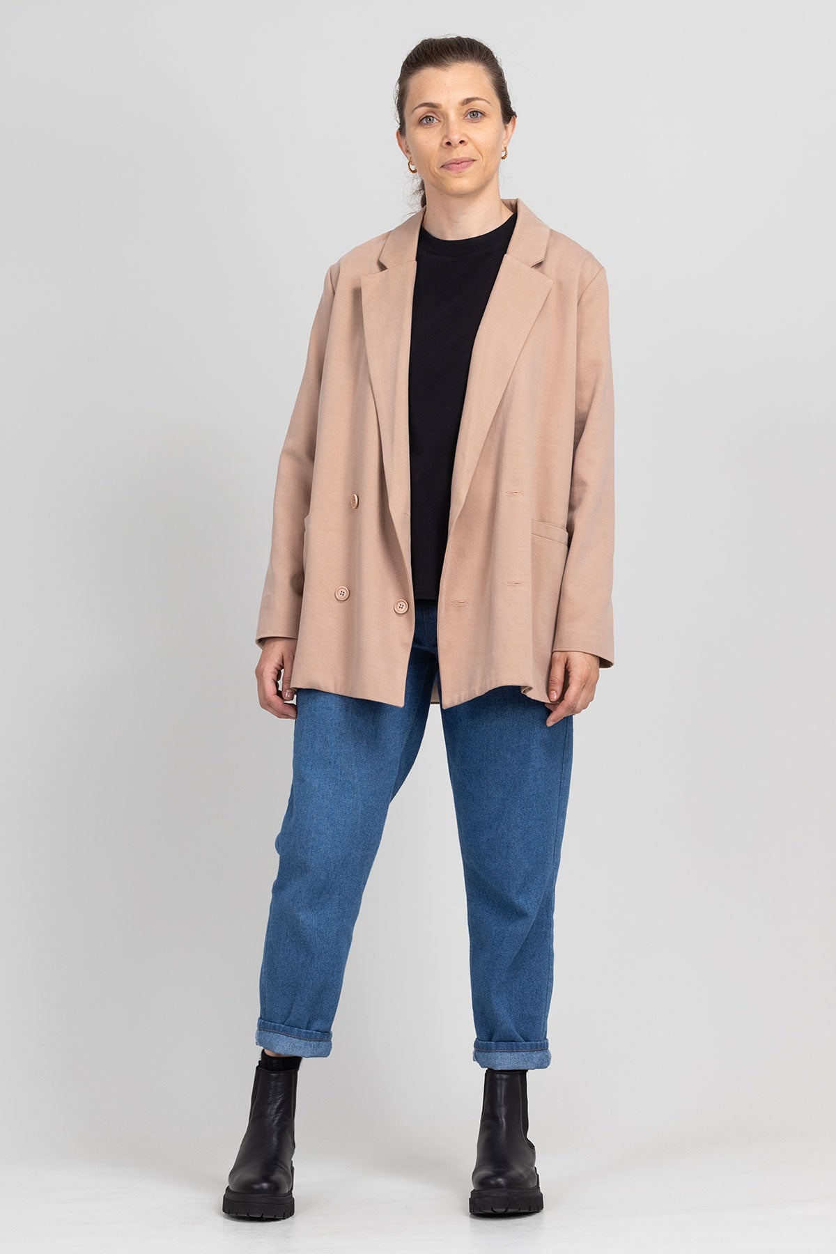 I am ROSE - Oversized Double - Breasted Blazer Pattern - I AM PATTERNS - Simplifi Fabric