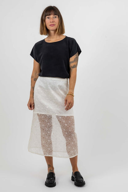 I am RUBY - Denim Skirt Pattern - I AM PATTERNS - Simplifi Fabric