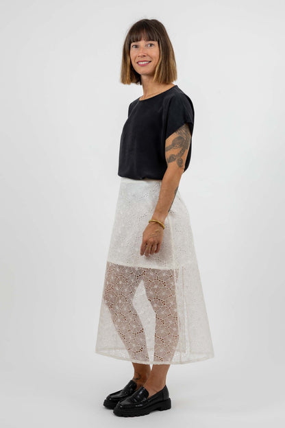 I am RUBY - Denim Skirt Pattern - I AM PATTERNS - Simplifi Fabric