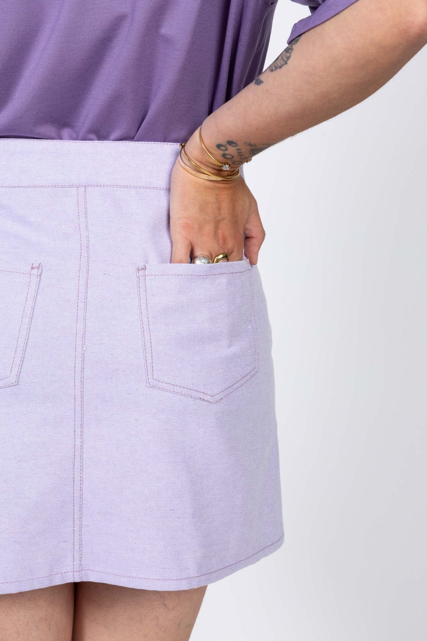 I am RUBY - Denim Skirt Pattern - I AM PATTERNS - Simplifi Fabric