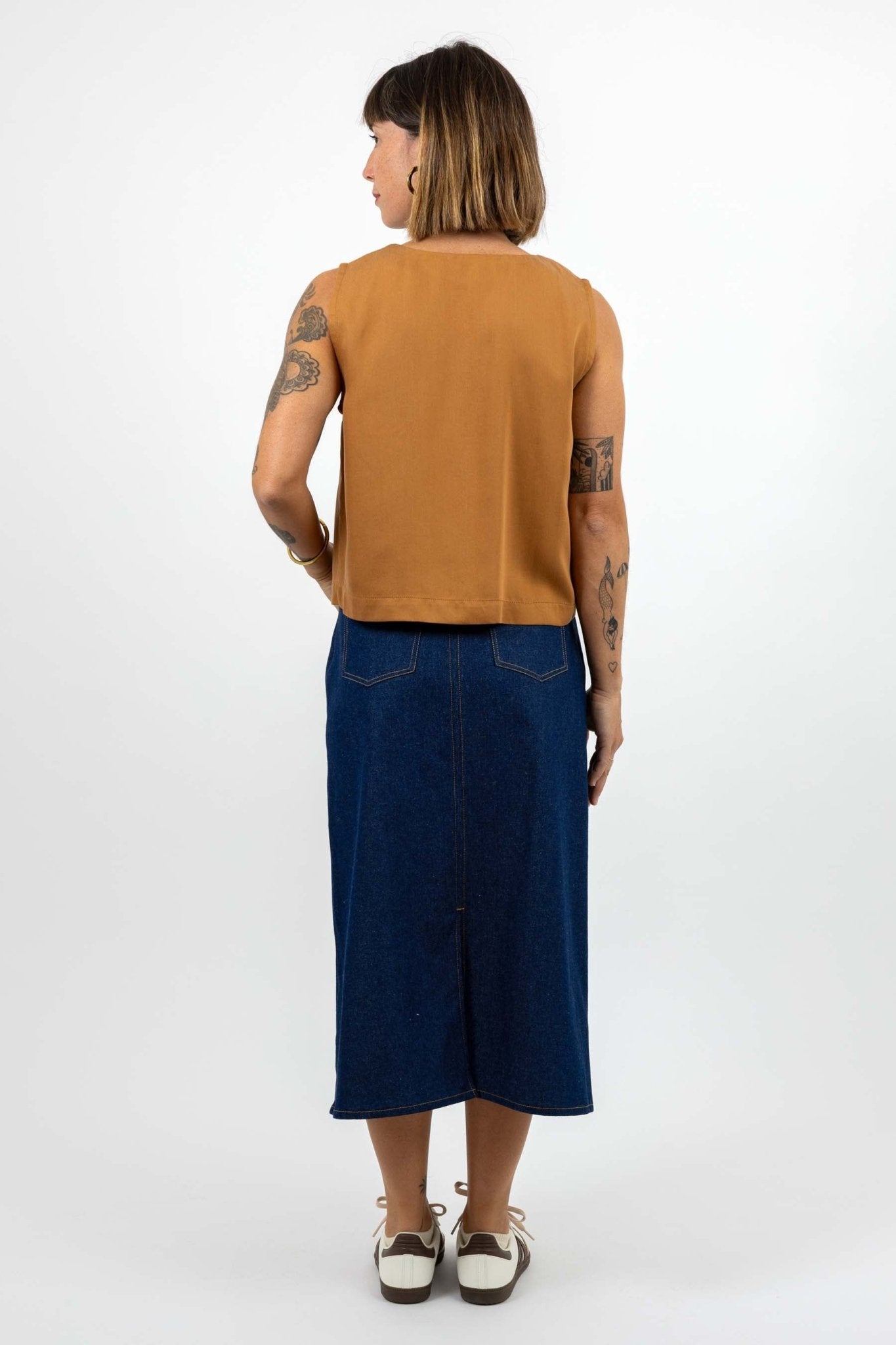 I am RUBY - Denim Skirt Pattern - I AM PATTERNS - Simplifi Fabric