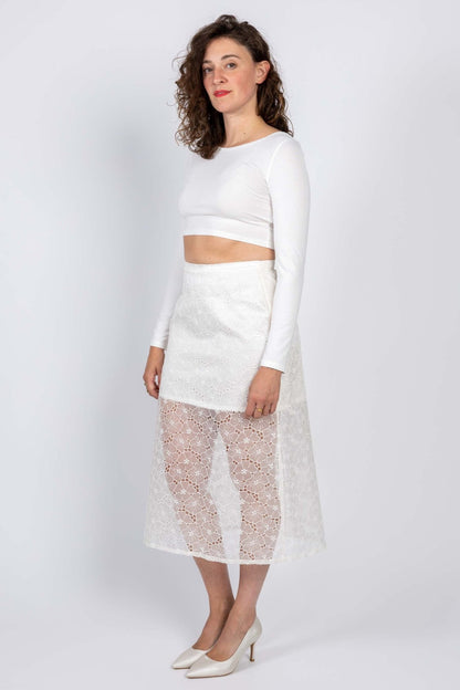 I am RUBY - Denim Skirt Pattern - I AM PATTERNS - Simplifi Fabric