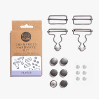 Dungarees / Overall Hardware Kit - Pewter - Kylie And The Machine