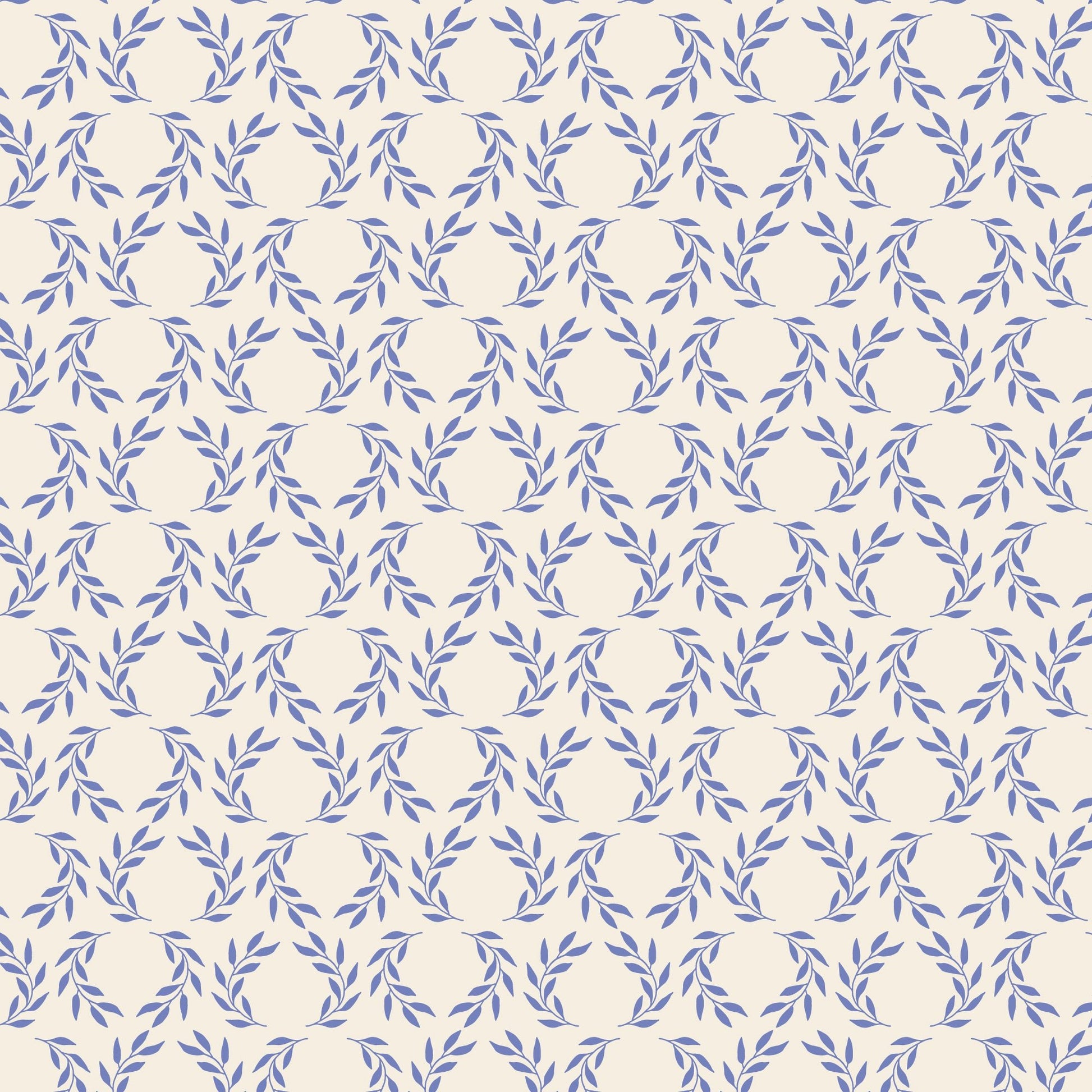 Laurel Leaves - Ivory - The Iliad - Aidi Riera - Cloud 9 Fabrics - Poplin - Simplifi Fabric