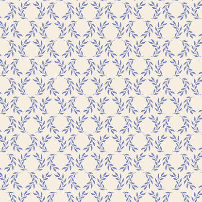 Laurel Leaves - Ivory - The Iliad - Aidi Riera - Cloud 9 Fabrics - Poplin - Simplifi Fabric