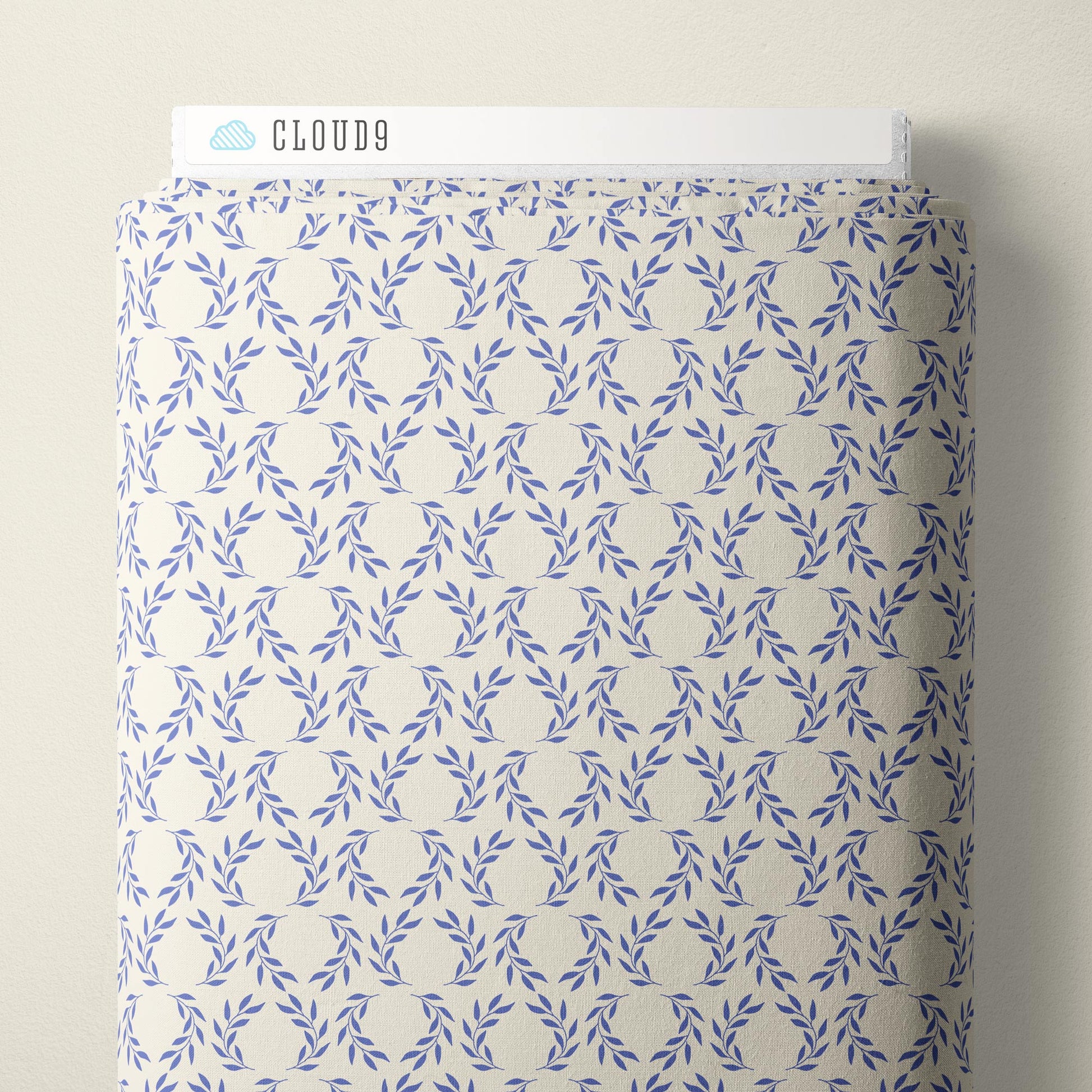 Laurel Leaves - Ivory - The Iliad - Aidi Riera - Cloud 9 Fabrics - Poplin - Simplifi Fabric