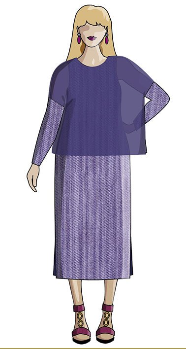 Layer Dress & Top - Paper Sewing Pattern - Sew Different - Simplifi Fabric