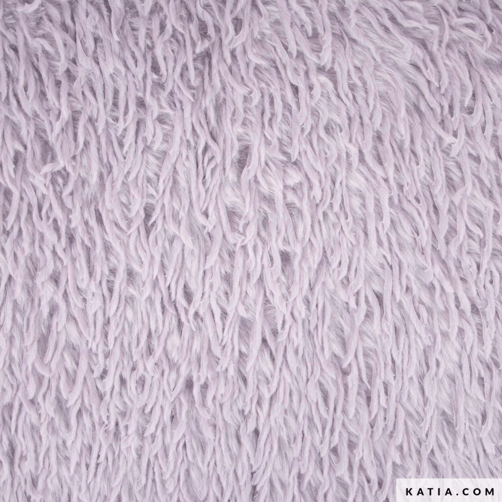 Lilac Feather Hair Vegan Faux Fur - Katia - Simplifi Fabric