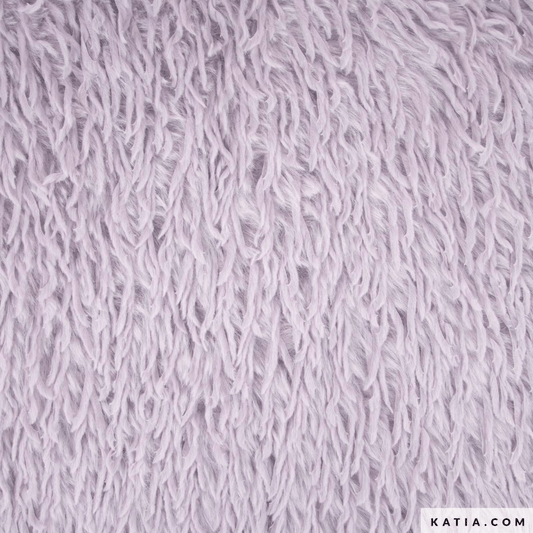 Lilac Feather Hair Vegan Faux Fur - Katia - Simplifi Fabric