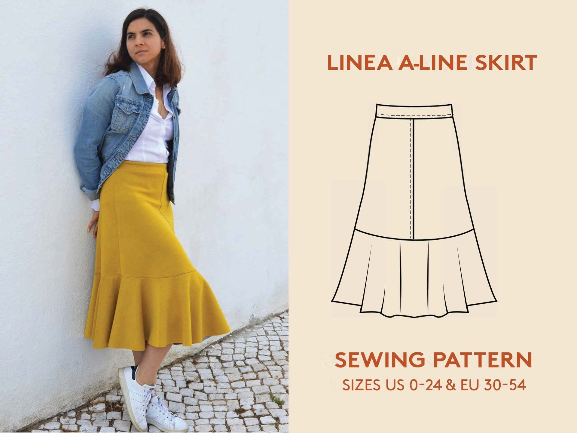 Linea A-Line Skirt PDF Pattern – Simplifi Fabric