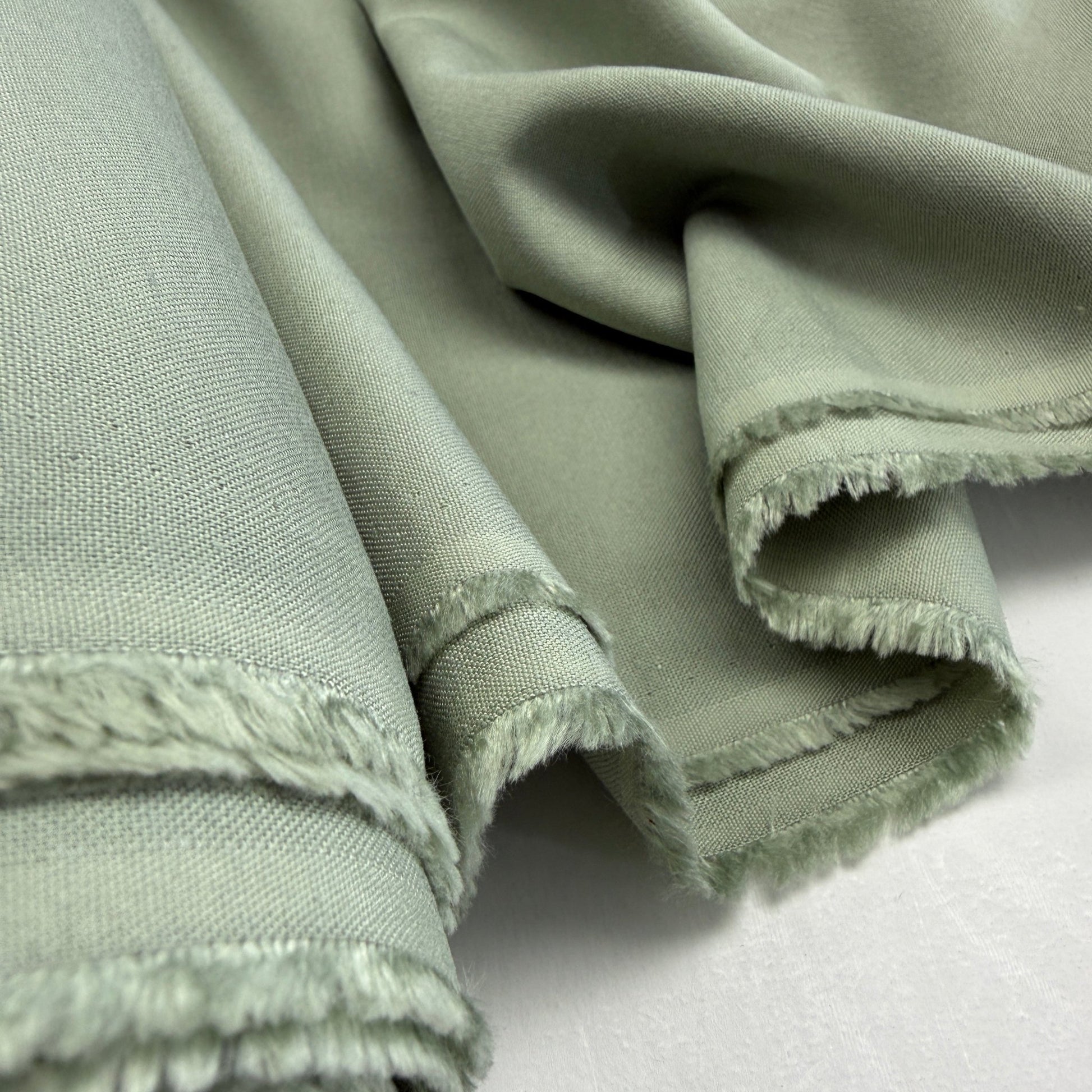 Linen + Viscose + Cotton Mix - Pale Sage - Simplifi Fabric