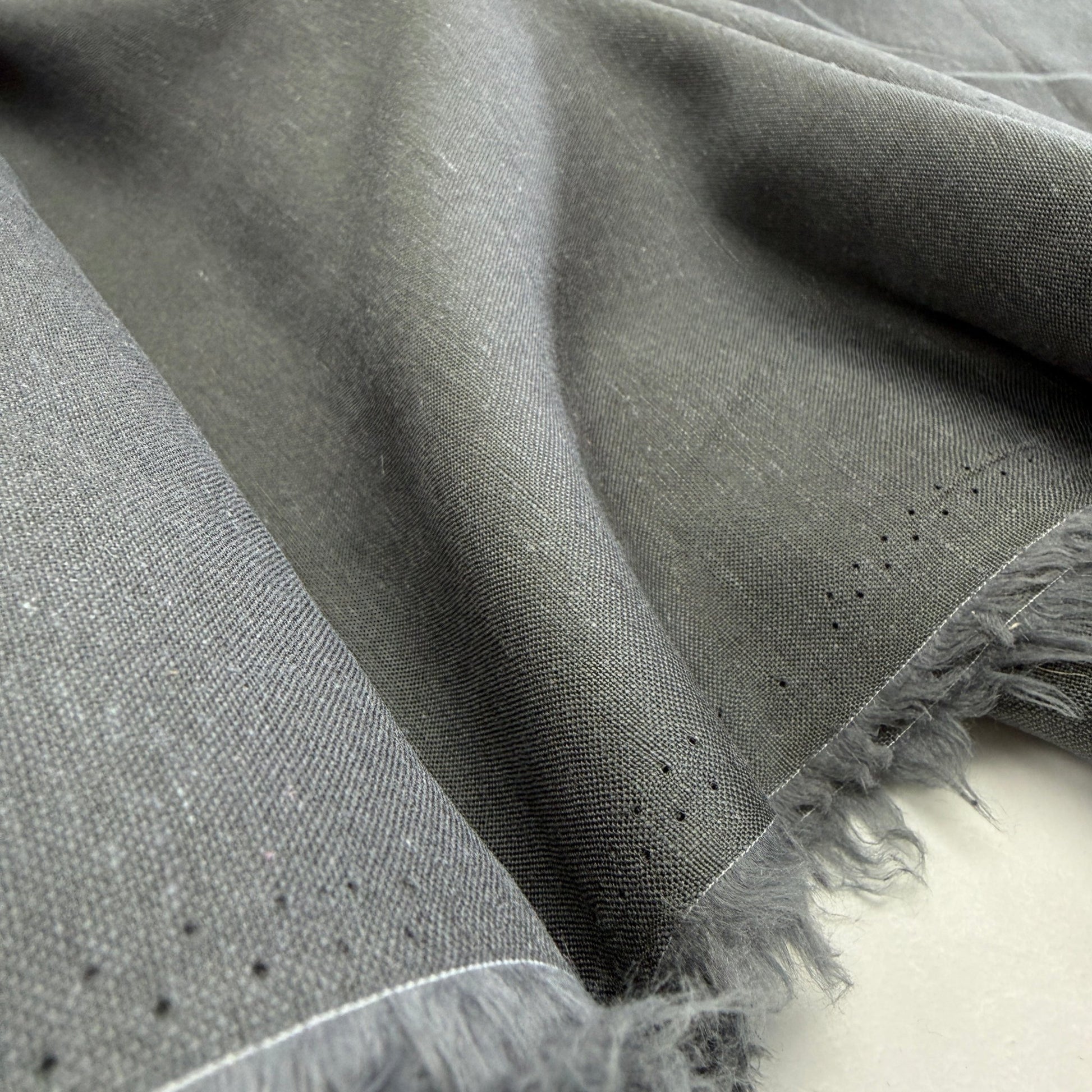 Linen + Viscose + Cotton Mix - Slate - Simplifi Fabric