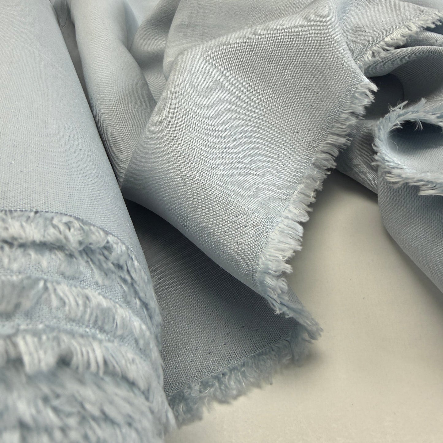 Linen + Viscose + Cotton Mix - Soft Sky - Simplifi Fabric