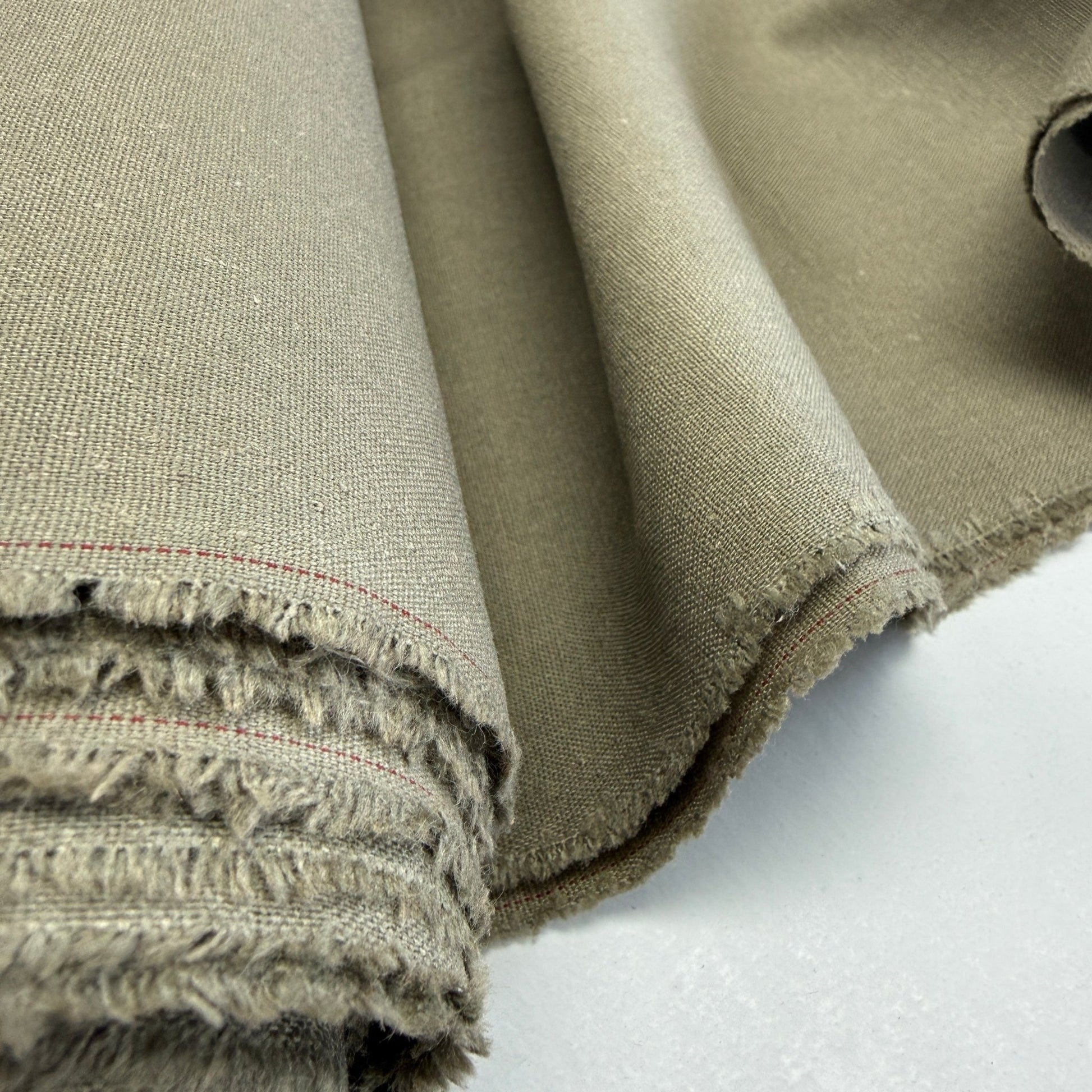 Linen + Viscose + Poly Mix - Khaki - Simplifi Fabric