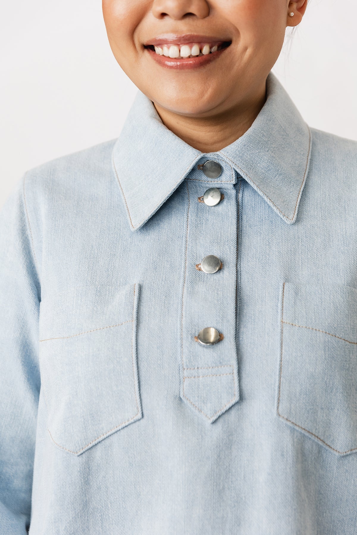 Loviisa Denim Dress Pattern - Named Clothing