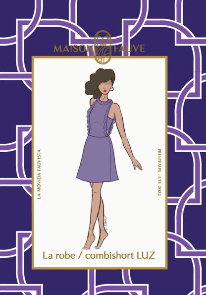 Luz Dress Playsuit Paper Sewing Pattern - Maison Fauve - Simplifi Fabric