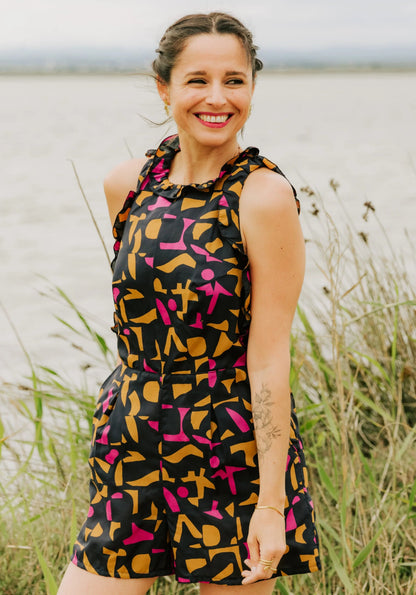 Luz Dress Playsuit Paper Sewing Pattern - Maison Fauve - Simplifi Fabric