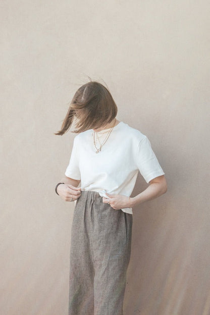 MADE - LINE Bundle Easy Tee Shirt , Shorts, Pants + Sweatshirt PDF Sewing Pattern - Madswick - Simplifi Fabric