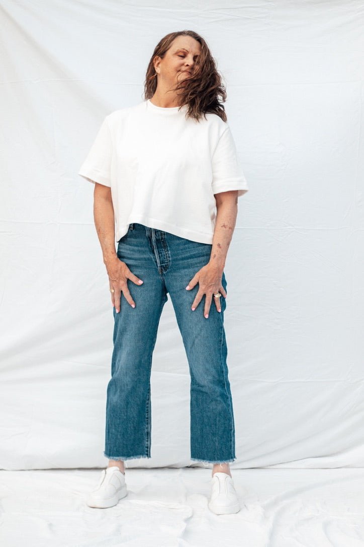 MADE - LINE Bundle Easy Tee Shirt , Shorts, Pants + Sweatshirt PDF Sewing Pattern - Madswick - Simplifi Fabric