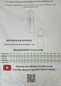 Mama - Womens Dressing Gown / Robe - Josette Patterns