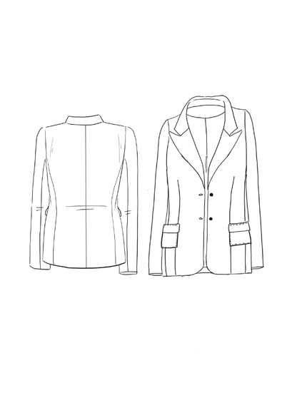 Manhattan Blazer Paper Sewing Pattern - Maison Fauve - Simplifi Fabric