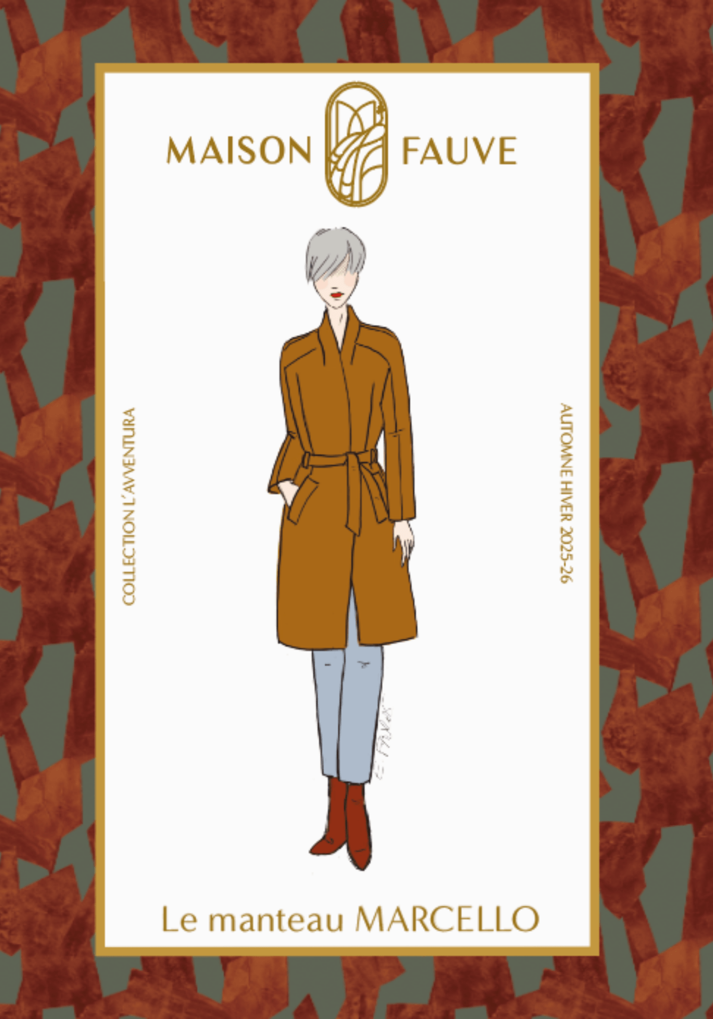 Marcello Coat Paper Sewing Pattern - Maison Fauve - Simplifi Fabric