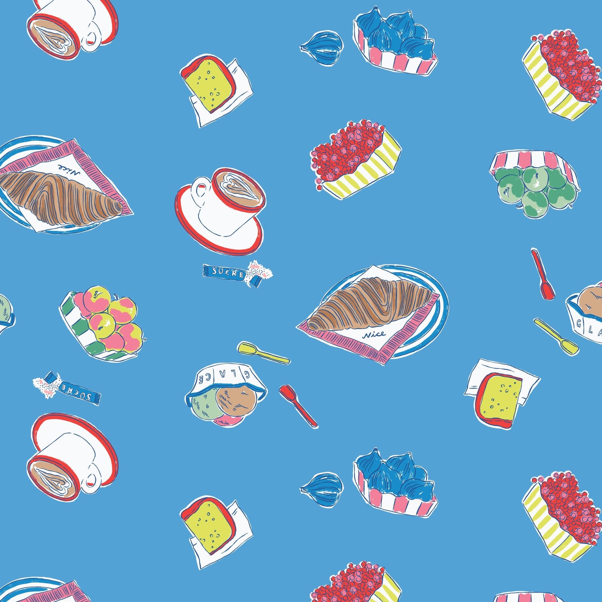 Market Morning - Nice Nice - Emily Taylor - Cloud 9 Fabrics - Poplin - Simplifi Fabric