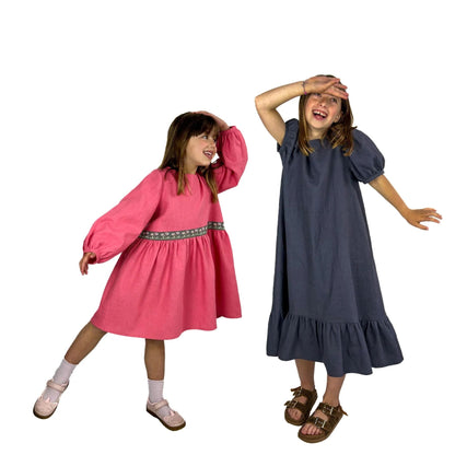 May Dress and Top Sewing Pattern - Children's sizes 2-10 years - Dhurata Davies - Simplifi Fabric