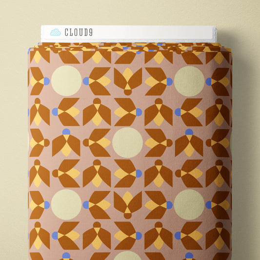 Moon Gleam - Dusty Rose - Firefly Moon - Leah Duncan - Cloud 9 Fabrics - Poplin - Simplifi Fabric
