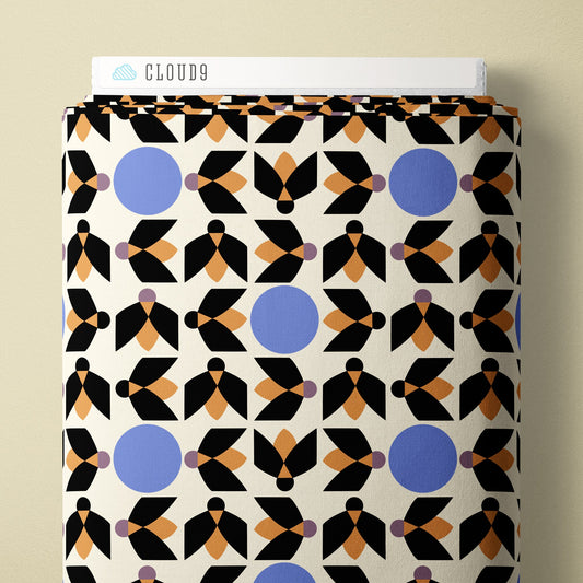 Moon Gleam - Ivory - Firefly Moon - Leah Duncan - Cloud 9 Fabrics - Poplin - Simplifi Fabric