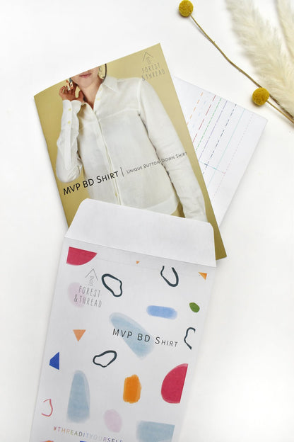 MVP BD Shirt Paper Sewing Pattern - Izzie - Simplifi Fabric