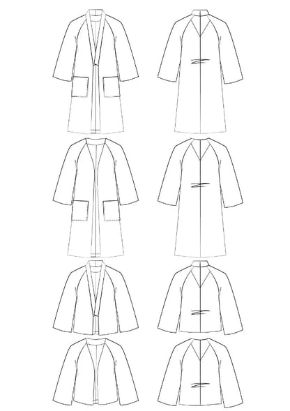 Nage Libre Jacket Paper Sewing Pattern - Maison Fauve - Simplifi Fabric