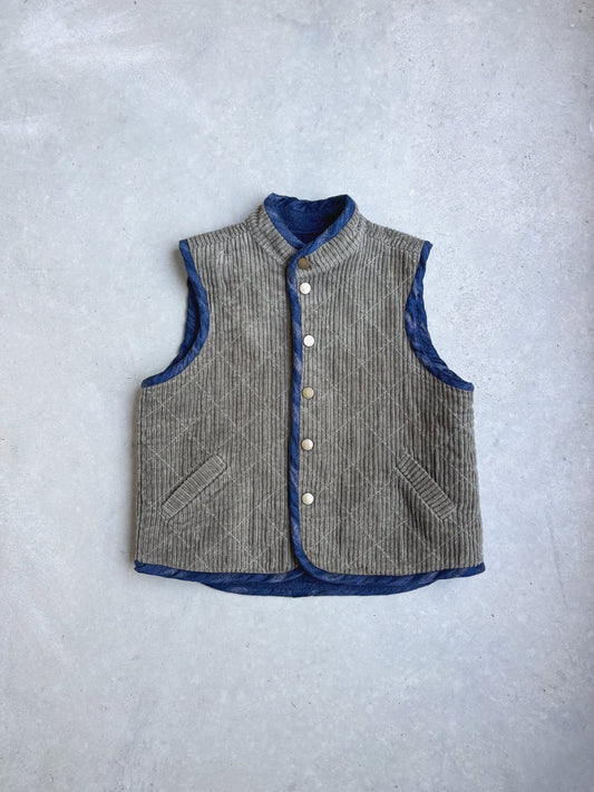 Nonni Vest Gender Neutral Kids (12mo - 12yrs) PDF Sewing Pattern - Atelier Mimito - Simplifi Fabric