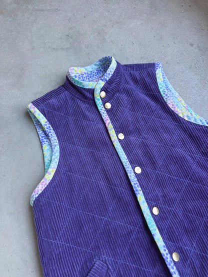 Nonni Vest Gender Neutral Kids (12mo - 12yrs) PDF Sewing Pattern - Atelier Mimito - Simplifi Fabric